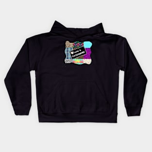 Love is patchwork Kids Hoodie